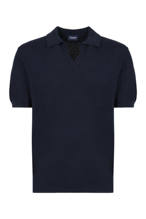 Short sleeve cotton polo shirt-0